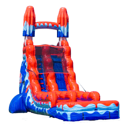 18ft Red White and Cool Waterslide
