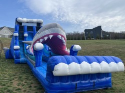IMG 1115 1774128801 20' Shark Attack Dual Lane Waterslide + Slip n Slide