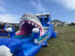 IMG 1117 1774128802 20' Shark Attack Dual Lane Waterslide + Slip n Slide