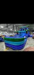 IMG 1333 1781647317 18' Island Ice Dual Lane Waterslide